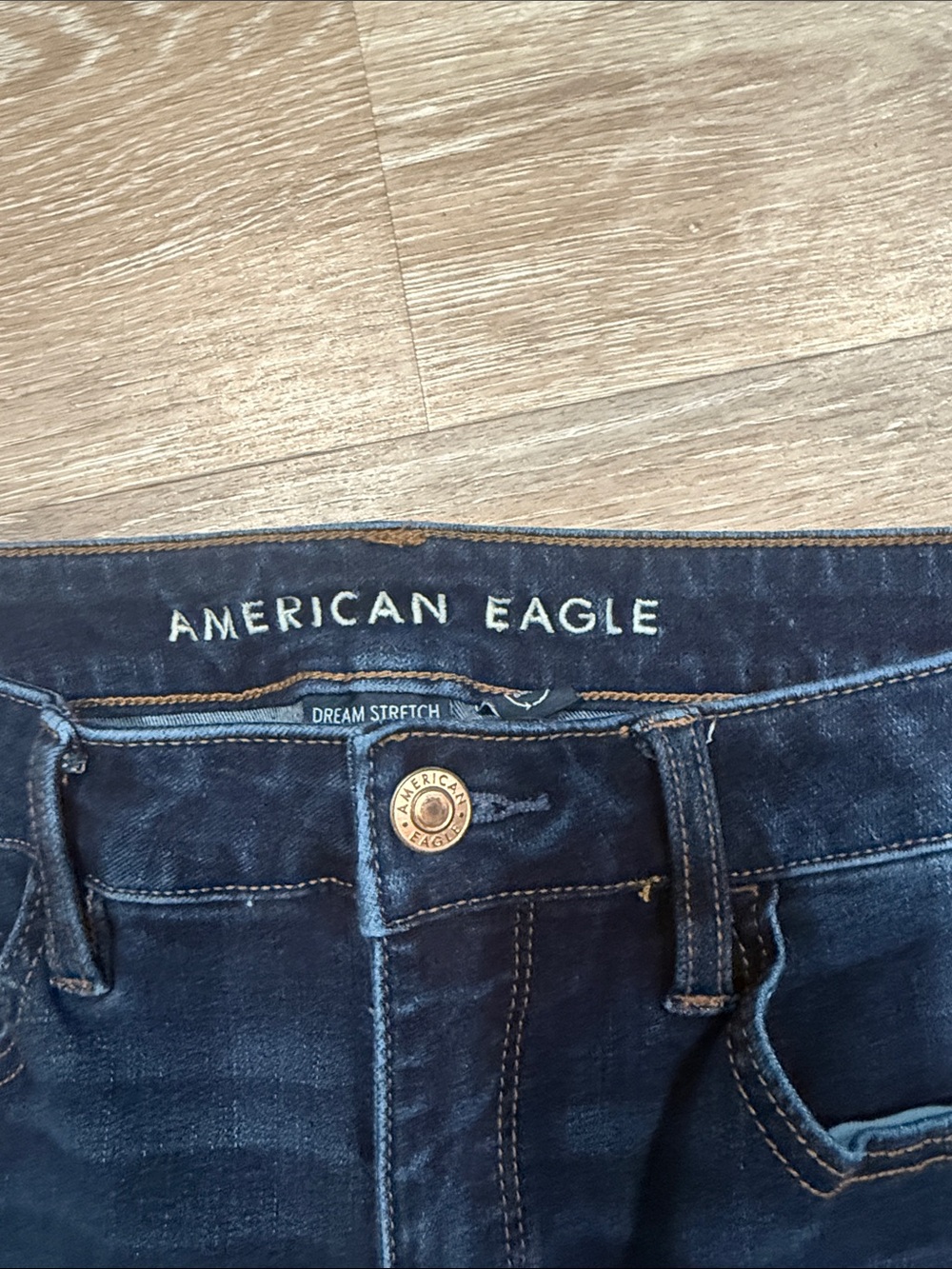 American Eagle Outfitters Navy High-Rise Skinny Jeans - Picture 2 of 5